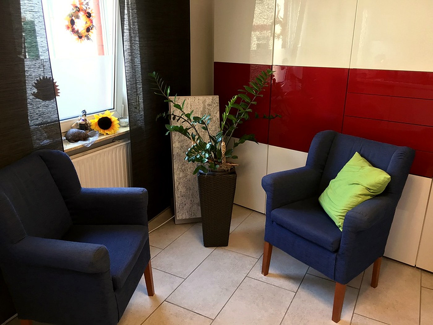Gesprächsraum der Praxis Sanadios in Mainz-Hechtsheim
